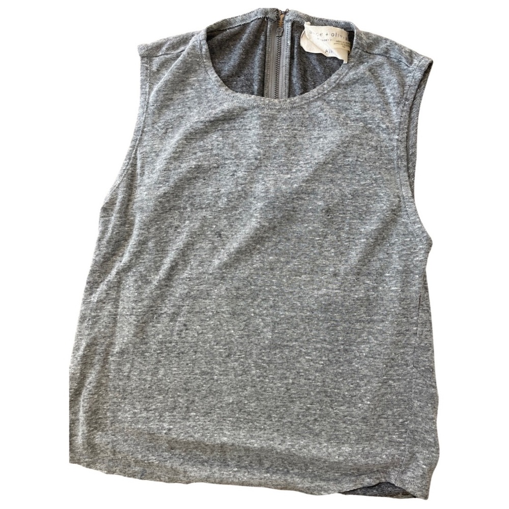 Alice + Olivia Grey Open Back Tank  - Size Small
